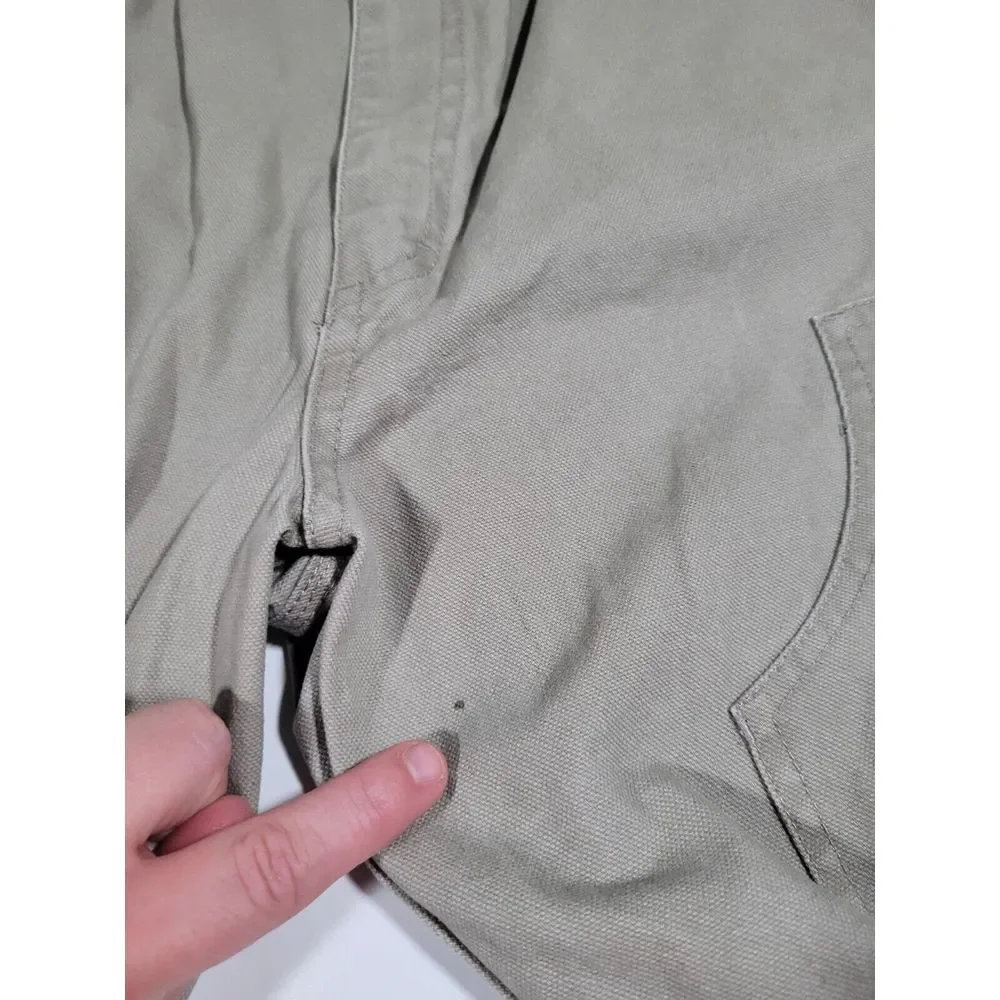 Bear River Workwear Carpenter‎ Pants Size 40x32 Beige Double Knee Utility